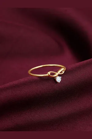 GIVA 14KT BIS Hall Mark Gold Eternal Glow Diamond Ring