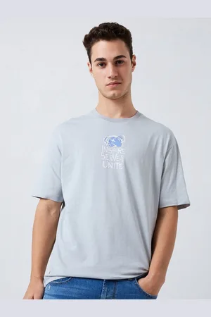 SPYKAR Men Typography Printed Round Neck Cotton Relaxed Fit T-shirt