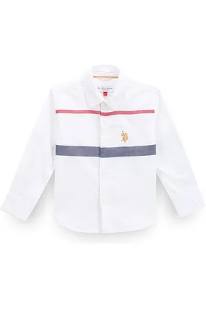 Ralph Lauren Boys Classic Fit Horizontal Striped Twill Casual Shirt