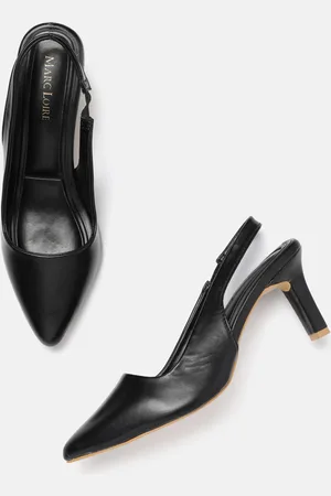 Marc Loire Women Black Solid PU Pumps Heels