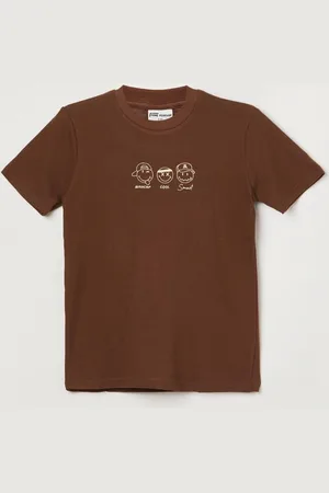 Lifestyle Boys Typography Printed Applique T-shirt