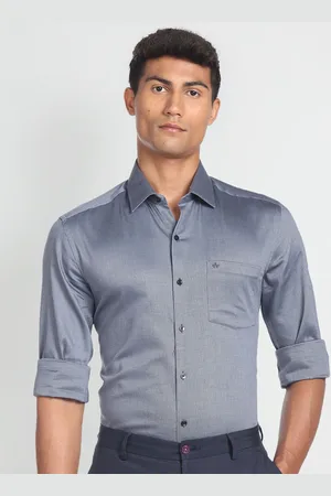 Arrow Spread Collar Slim Fit Cotton Casual Shirt