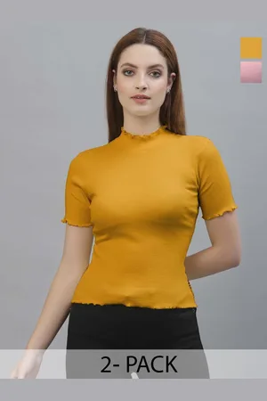 Friskers Cotton Pack Of 2 Women Fitted Crop Top