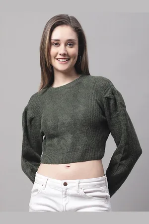 NoBarr Women Cable Knit Pullover