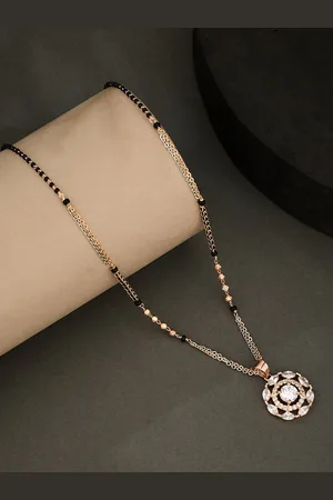 ATIBELLE Gold-Plated Artificial Stones Mangalsutra