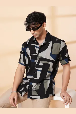 Rigo Men Opaque Printed Casual Shirt
