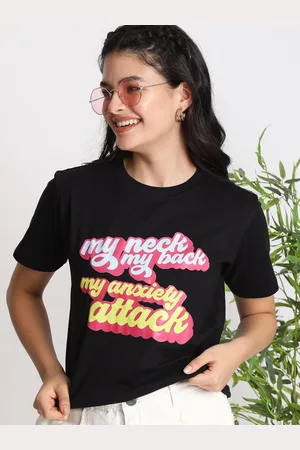 IVOC Women Typography Printed T-shirt