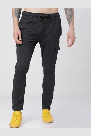 Highlander Men Black Solid Slim-Fit Track Pants
