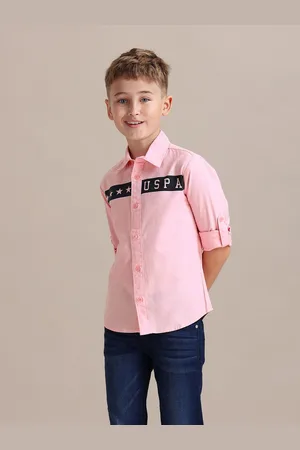 Ralph Lauren Boys Brand Logo Printed Pure Cotton Casual Shirt