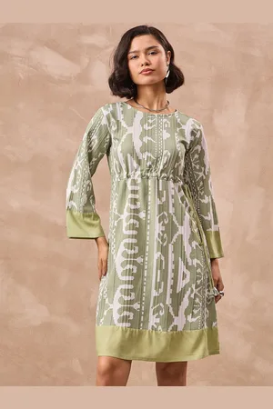 all about you Print Flared Sleeve Georgette A-Line Dress
