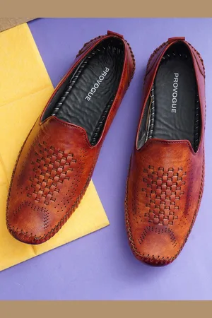 Provogue Men Woven Design Loafers
