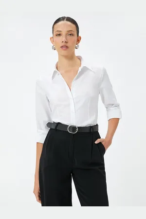 Koton Women Solid Casual Regular Fit Shirt