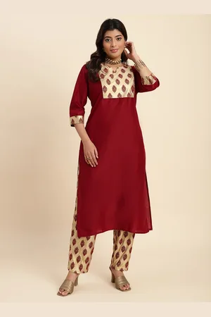 DIVASTRI Women Floral Regular Kurta with Trousers