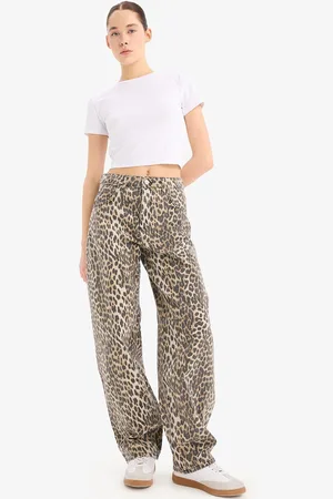 DeFacto Women Animal Printed Trousers