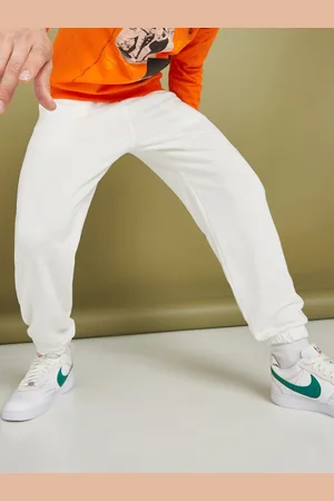 Styli Men Solid Oversized Fit Elastic Cuff Joggers