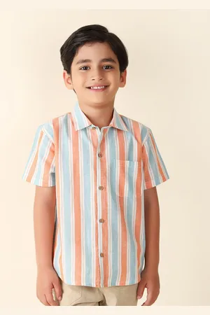 Fabindia Boys Striped Casual Shirt
