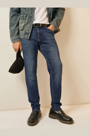 The Bear House Men Cotton Solid Skinny Fit Jeans