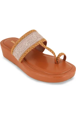 Anouk Women Textured Block Sandals