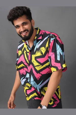 Brown brothers Unisex Relaxed Opaque Printed Casual Shirt
