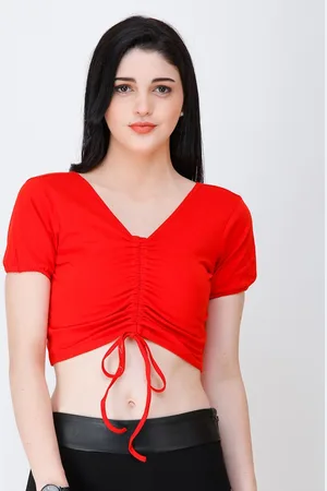 Cation Tie Ups Crop Top