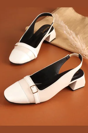 DressBerry Women PU Block Heel Mules
