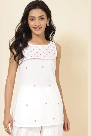 Fabindia Floral Embroidered Cotton Kurti