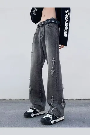 HERE&NOW Men Regular Fit Mid-Rise Mildly Distressed Heavy Fade Jeans