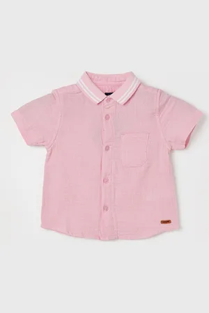 Lifestyle Boys Typography Print Spread Collar Opaque Cotton Casual Shirt