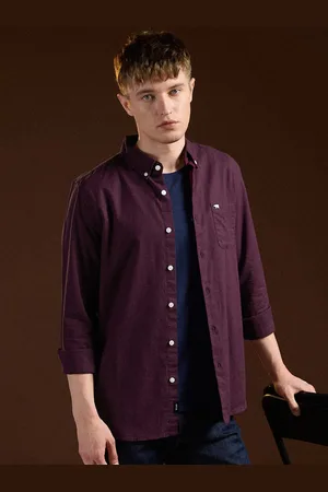 The Bear House Men Slim Fit Casual Shirt