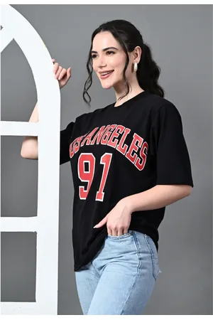 Corsica Women Typography Printed Drop-Shoulder Sleeves Bio Finish T-shirt