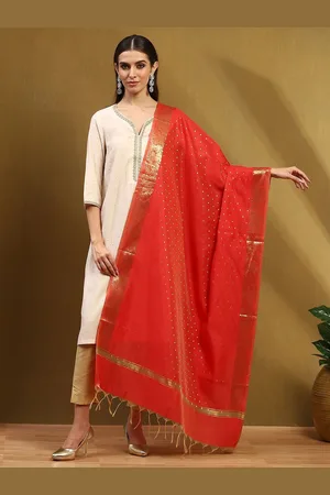 Biba Ethnic Motifs Woven Design Zari Work Dupatta