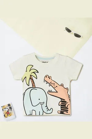 Max Collection Boys Graphic Printed Round Neck Cotton T-shirt