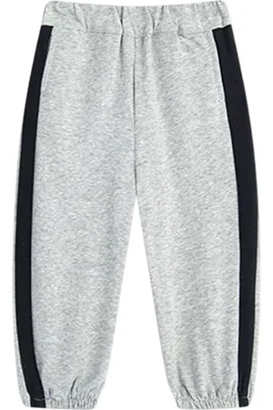 LULU & SKY Boys Tapered Fit High-Rise Joggers Trousers