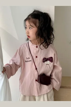 LULU & SKY Girls Opaque Striped Casual Shirt