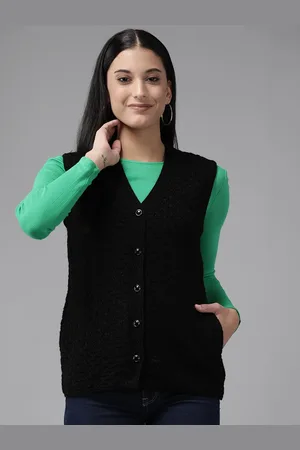 Cayman Women Woolen Cable Knit Cardigan