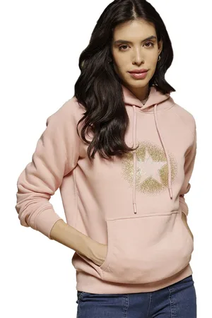 Gipsy Women Pink Hooded Sweatshirt