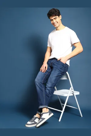 Mast & Harbour Men Jean Slim Fit Light Fade Stretchable Jeans
