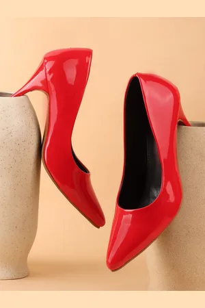 LAVIE PU Pointed Toe Kitten Heel Pumps