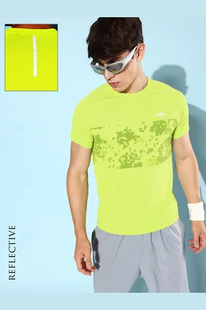 WROGN Men Printed Slim Fit Dry Pro Sports T-shirt
