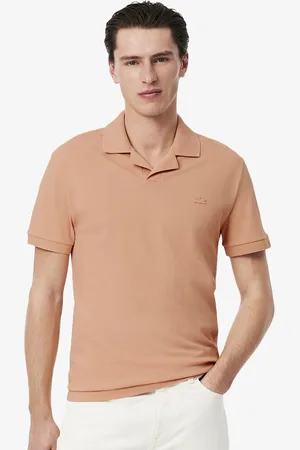 Lacoste Men Polo Collar Raw Edge T-shirt