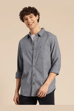 Benetton Solid Pure Cotton Casual Shirt