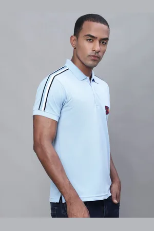 Obaan Men Polo Collar Applique T-shirt