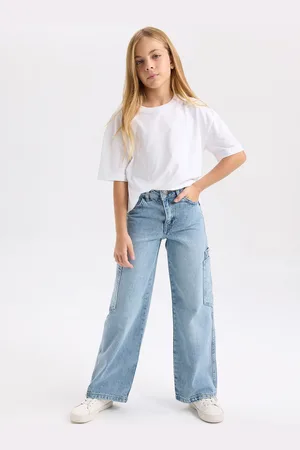 DeFacto Girls Mid-Rise Joggers Trousers