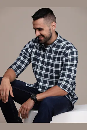 Nautica Pure Cotton Classic Checked Casual Shirt
