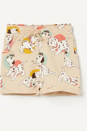 Lifestyle Boys Printed 101 Dalmatians Low-Rise Denim Shorts