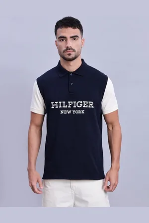 Tommy Hilfiger Men Typography Printed Polo Collar T-shirt