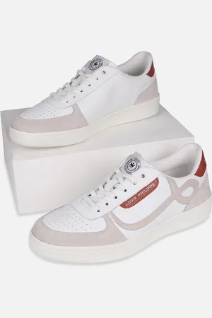 Louis Philippe Men Perforations Leather Sneakers