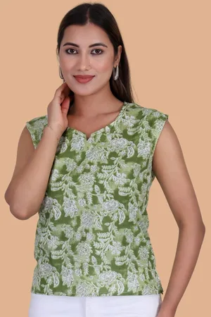 Moda Rapido Print Cotton Top