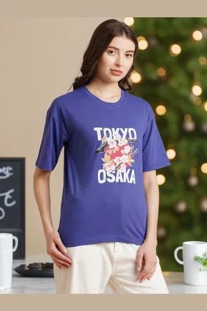 DressBerry Women Typography Printed Applique T-shirt