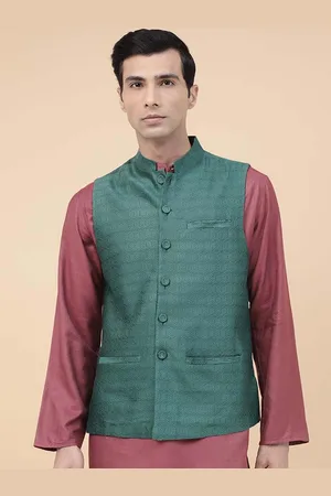 Fabindia Woven Design Nehru Jacket